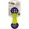 thumbnail image 2 of Spot Geo Play Purple/Yellow Foam Rubber Dumbell Pet Toy, 2 of 2