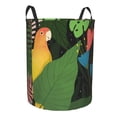 thumbnail image 2 of XMXT Collapsible Laundry Basket, Forest Parrot Painting Polyester Waterproof Laundry Hampers Dirty Clothes Hamper, 62L, 2 of 8