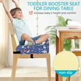thumbnail image 3 of Toddler Booster Seat Chair Booster Seat With Adjustable Belt And Fastening Strap Non Booster Seat Cushion Cute Kid Booster Seat For Dining Table Toddler Kids Bar Stool Cushions Kitchen Chairs Cushions, 3 of 3