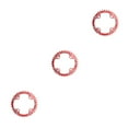 thumbnail image 1 of maskred Pratique Étroit Large Plateaux Roue Dentée en Alliage d'Aluminium Résistant à l'Usure Rouille Plaque Dent Pièces Anneau de Chaîne Unique Rouge 34T 3Set, 1 of 6