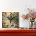 thumbnail image 2 of Ducks Swimming in Lake at Sunrise Wall Clock Battery Operated Silent Non-Ticking Bedroom Office Kitchen Home School Decor 7.8"(Black), 2 of 10