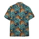 thumbnail image 4 of Camisa social Camisas de hombre de uso diario Blusa con estampado de tigre de manga corta con estampado de animales en 3D Camisetas casuales Ropa masculina de gran tamaño, 4 of 5