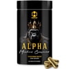 HARDLABZ ALPHA – All Natural Herbal Testosterone Booster with Tongkat Ali, Coleus Forskohlii, Muira Puama, Maca & More for Libido Support, Mood Elevation, Muscle Growth, Stamina, 120 Capsules