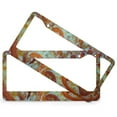 thumbnail image 2 of 2 PCS Pepperoni Cheese Pizza License Plate Frames Funny Realistic Food Car Tags Frames Holder Stainless Aluminum 2 Holes for Us Standard Vehicles, 2 of 6