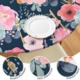 thumbnail image 4 of Pioneer Flower Floral Print Pattern Round Fitted Tablecloth with Elastic Edge,Dining Table Cover Waterproof,Outdoor Round Tablecloth for Camping,Dining,Indoor and Outdoor, 4 of 7