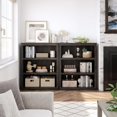 thumbnail image 5 of Jojoka 3 Tier Bookcase, Farmhouse Book Shelf with Storage Open Display Bookshelves, 40" Low Book Case Wooden 3 Shelf Bookcase Home Decor Furniture for Home Office, Living Room, Bed Room - Oak, 5 of 7