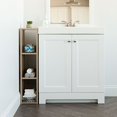 thumbnail image 3 of IRIS USA Rack 3-Shelf Open Wood Shelving Unit, Slim, Brown, 3 of 5