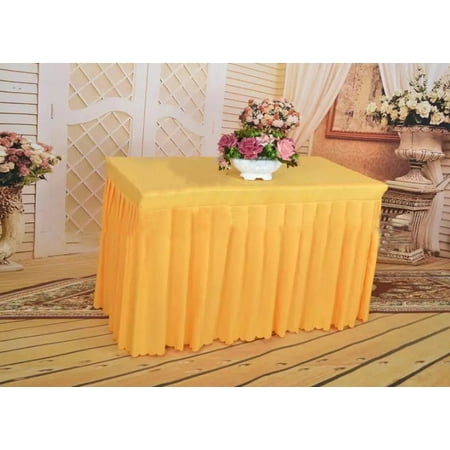 

Touiyu Rectangular Tablecloth Spandex Table Skirt Stretch Fitted Table Cover for Conference Banquet Wedding Banquet Trade Show