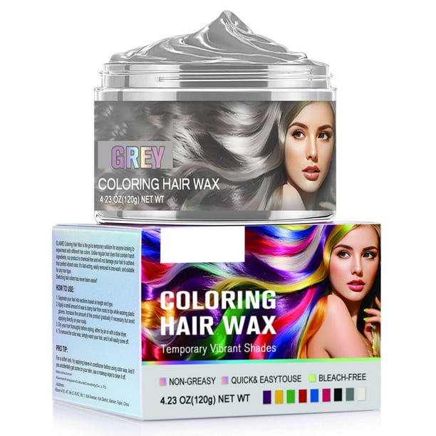 Crema de tinte para el cabello, de peinado temporal, desechable, a la moda. Estiliza el cabello sin dañarlo. 9 colores, 120 g.