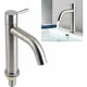 thumbnail image 5 of Grifo de agua fría simple de estilo moderno, grifo para fregadero de níquel cepillado de acero inoxidable de fácil mantenimiento, metal duradero con diseño que ahorra agua, flujo de agua ajustable, 5 of 5