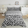 thumbnail image 2 of Feelyou Luxury Cheetah Print Full Size Comforter Sets, Fashion Sequin Print Bedding Comforter Set, Chic Abstract Bedding Sets, Microfiber Bedroom Decor, 3pcs, 2 of 8
