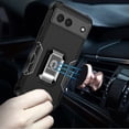 thumbnail image 2 of For Google Pixel 9A OPTIMUM Magnetic Ring Stand Hybrid Case Cover - Black, 2 of 3