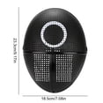 thumbnail image 4 of TV Coreano Calamari Game Party Mask Props Adultos Disfraces (Círculo), 4 of 4