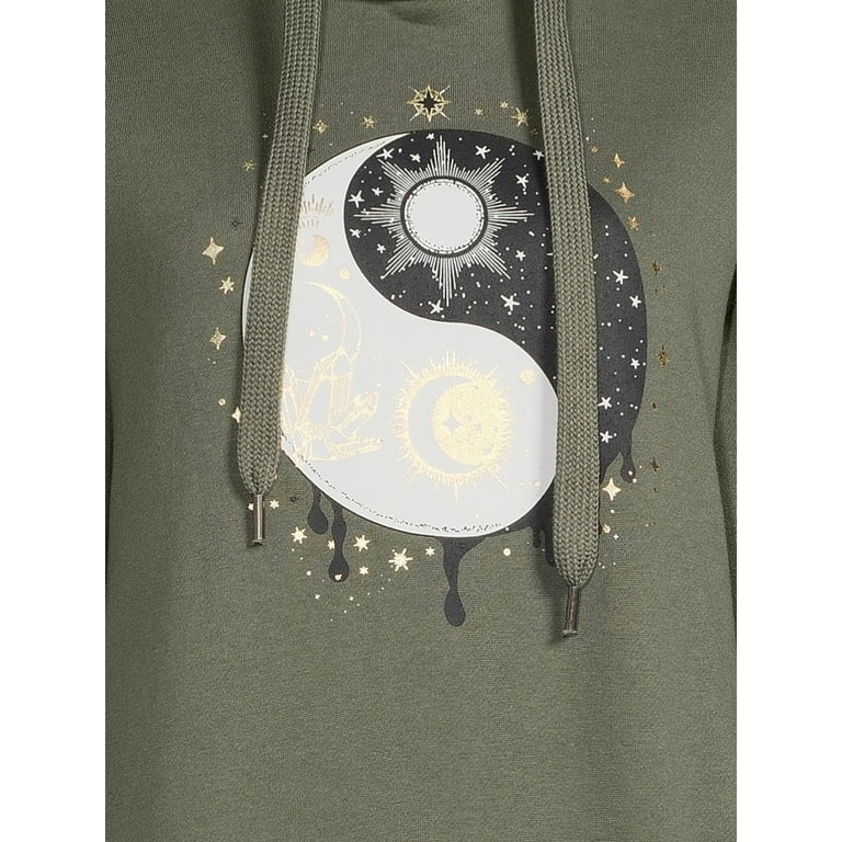 No Boundaries Juniors' Faux Sherpa Trim Hoodie - Walmart.com