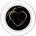 thumbnail image 2 of PopSockets PopGrip Love Heart Gold Black Marble para teléfonos, 2 of 5