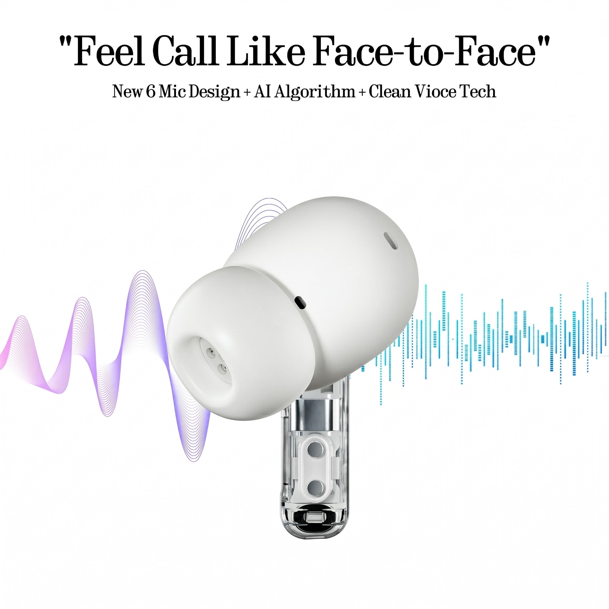 Nothing Ear (a) Wireless Earbuds, 45dB Hybrid Noise Cancelling Earbuds, Hi-Res Audio, Advanced Equaliser, Dual Connect, 6 Mics, 42.5H Playtime Ear Buds Wireless Bluetooth, White