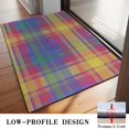 thumbnail image 3 of Multi Color Plaid Checkered Pattern Door Rugs,Washable Non Slip Door Mats Indoor,Decorative Door Mats,Entry Mat Indoor for Entrance,Bedroom,Kitchen,Bathroom,20"x32", 3 of 6
