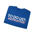 thumbnail image 3 of Funny To Do List Instructor Retirement Worker Gym T Gildan 18000 Sweatshirt, 3 of 4