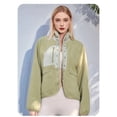 thumbnail image 5 of Womens Fuzzy Fleece Jacket Button Down Coats Casual Winter Warm Outwear with Pockets Avocado Green M, 5 of 7