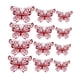 thumbnail image 4 of 12 pegatinas de pared 3D con diseño de mariposas huecas, multiusos, impermeables. Rojo, 4 of 9