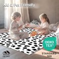 thumbnail image 4 of ODIKA 5'x7' Machine Washable Non-Slip Area Rug, Rustic Farmhouse Spotted Accent With Heritage Design High Traffic Rug, Black, 304435, 4 of 5