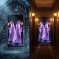 thumbnail image 5 of Yyuenw Halloween Door Cover 35x72 Inch, Ghost Curtain for Front Door, Spooky Polyester Wall Hanging Party Decoration, 5 of 6