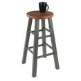 thumbnail image 4 of Winsome Ivy 24" Counter Stool, Rustic Gray & Teak Finish, 4 of 6