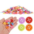 thumbnail image 3 of 1000 botones de colores variados para coser a mano, de plástico, para manualidades, accesorios de ropa, adornos hechos a mano (15 mm), 3 of 14