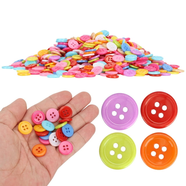 Botones Para Manualidades, 1000 Piezas De Botones De Color Mixto Botones Para Ropa Accesorios De Costura De 12 Mm Y 15 Mm Para Ropa Y Manualidades De Bricolaje