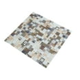 thumbnail image 5 of 10 pack Beige 12.4 in. x 12.6 in. Polished Mini Versailles Glass Mosaic Floor and Wall Tile (10.85 sq. ft./Case), 5 of 5