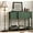 Green, variant on Console Table with 2 Drawers, Mid-Century Modern Entryway Table with Storage, Retro Narrow Long Behind Couch Sofa Table for Living Room, Foyer, Hallway, White