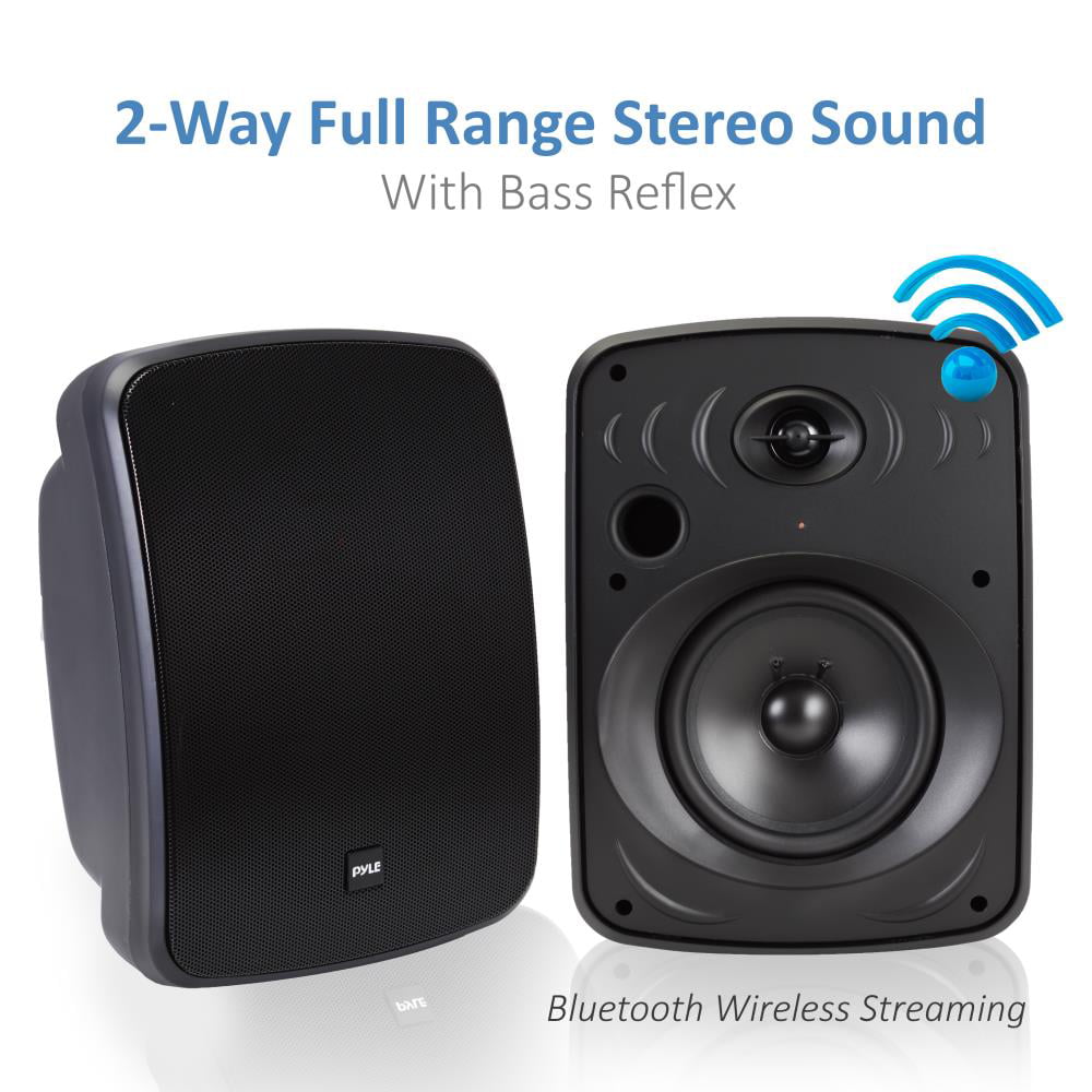 Waterproof with Bluetooth Wireless Dual 6.5’’ Wall Mount Marine Speakers 1000W 
