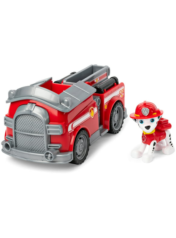 PAW Patrol, Marshalls Fire Engine Vehicle with Collectible Figure