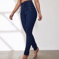 thumbnail image 6 of QATAINLAV High Waisted Jean Pants for Women Slim Fit Butt Lift Jeans Solid Tight Stretchy Denim Trousers with Pockets Y2k Streetwear Ofertas Flash Del Dia Blue S, 6 of 9