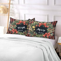 Pillow Case Plush Pillow Christmas Painting Of Design Elegant Plaid Pattern Case standard size/King size/Queen size Bed Pillow Pillowcases