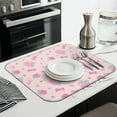 thumbnail image 3 of 2 Pcs Dish Drying Mat - 16 X 18 Inch Fruit Boho Absorbent Microfiber Kitchen Counter Mat – Quick-Dry Dish Rack Alternative, Gift for Home Cooks, Dish Drying Pad for Dishes, Cups, Pots & Pans, 3 of 6