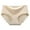 Beige, variant on Women's Seamless Hipster No Show Invisible Ice Silk Stretch Underwears Bikini Underwear Panty Blue, L