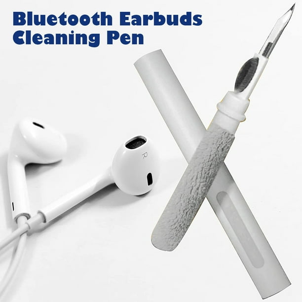 Sans fil compatible Bluetooth Earphone Cleaner Pen Kit Casque Brosse de nettoyage  pour Airpods Casque Clavier Outils de nettoyage Noir