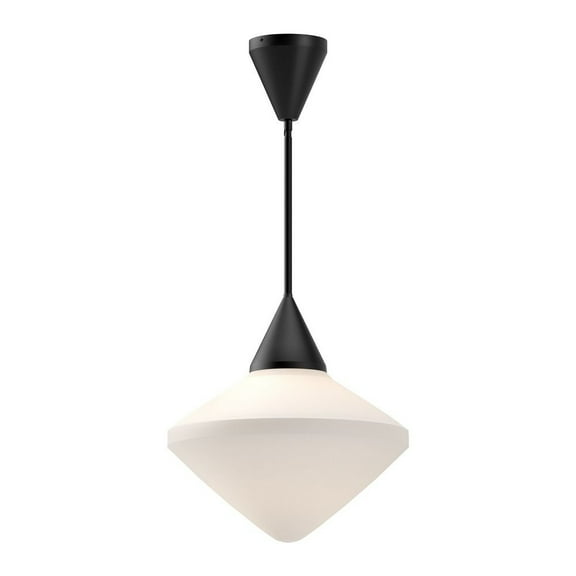 PD537714MBOP-Alora Lighting-Nora - 1 Light Pendant-14.5 Inches Tall and 14.13 Inches Wide-Matte Black Finish