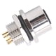 thumbnail image 2 of Conector a prueba de agua Panel roscado Zócalo de montaje frontal Accesorios de circuito eléctrico M12‑B‑S4, 2 of 8