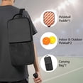 thumbnail image 2 of Pickleball Paddles Set Of 1, Fiberglass Surface, Colorful Lines Print, 1 Paddle, 2 Balls & Bag, 2 of 5