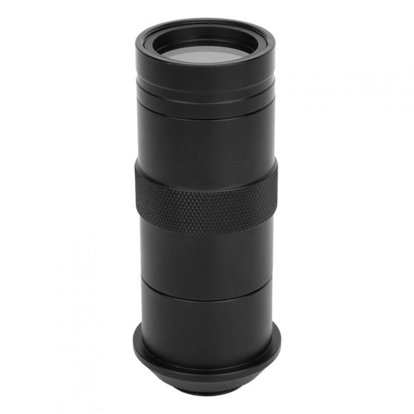 Cámara de microscopio digital de 100 aumentos con lente de montura C y zoom ocular