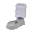 thumbnail image 2 of Menolana Automatic Pet Feeder 3.8L Large Capacity for Cats Rabbits Puppy Dog Cat Feeding Device Clear Container for Business Work Accs gray feeding food, 2 of 8