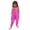 Pink, variant on Girls Halloween Tank Romper Cute Graphicint Harem Pants Sleeveless Playwear Holiday Jumpsuit