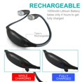 thumbnail image 2 of LED Neck Reading Light, Book Light for Reading in Bed, 3 Brightness Levels, Bendable Arms, Rechargeable, Long Lasting, Perfect for Reading, Knitting, Camping, Repairing, 2 of 8