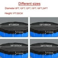 thumbnail image 4 of 10Ft Round Pool Cover, Solar Pool Covers for Above Ground Pools, 420D Inflatable Pool Cover Protector with Steel Rope, Increase Stability Ground Swimming Pools, UV Resistant, Waterproof Dustproof, 4 of 13