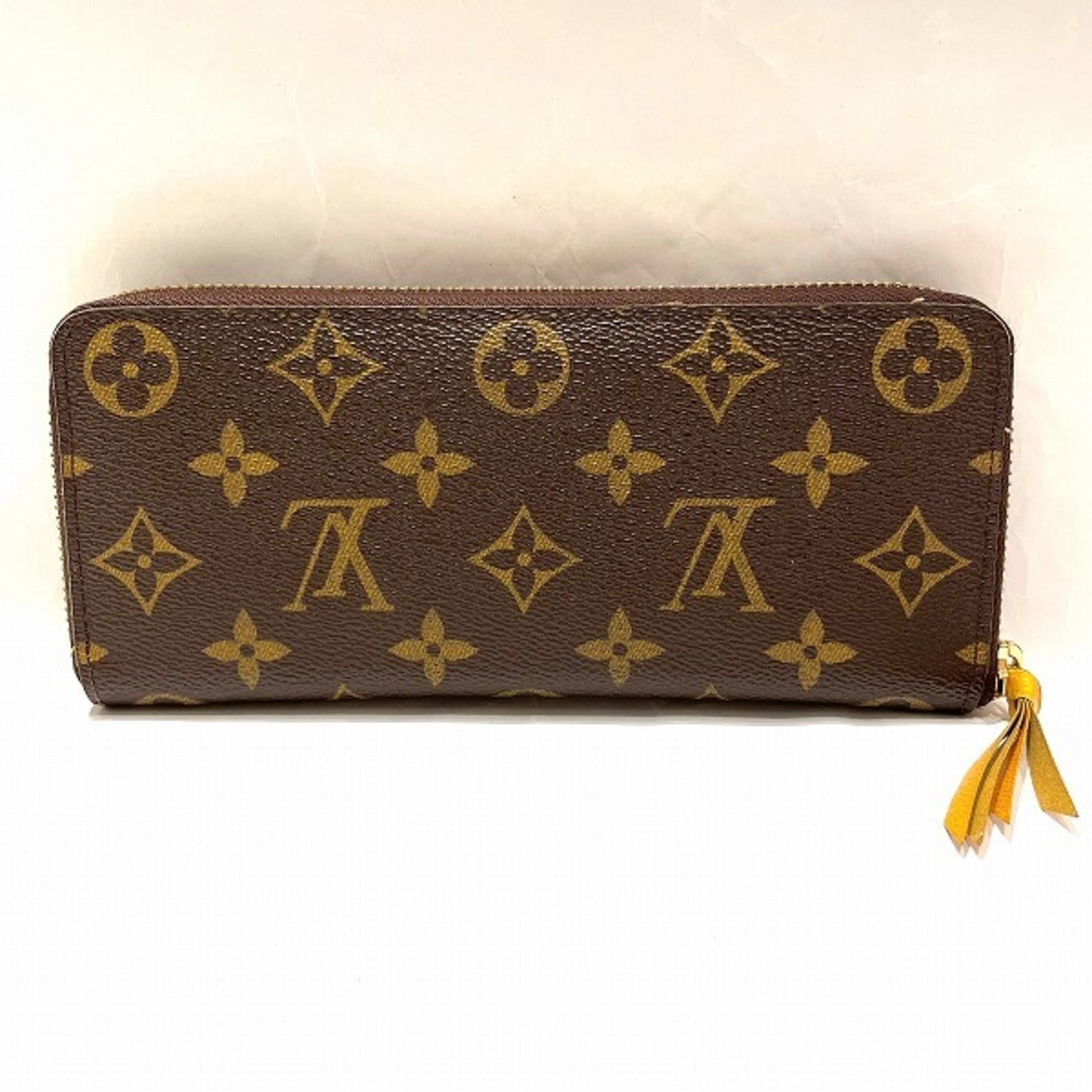 Authenticated Used Louis Vuitton Monogram Portefeuille Clemence M60744 Long  Wallet Ladies 