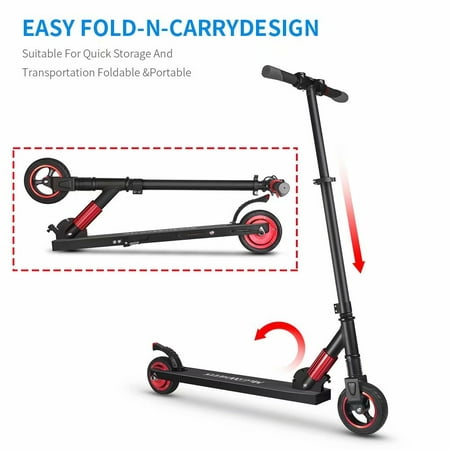 Kick Scooter with 14 MPH Top Speed & up to 8 mile Range,Foldable and Portable Electric Scooter with LED (Best Electric Kick Scooter For Adults)