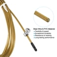 thumbnail image 4 of Uxcell 10Ft Speed Jump Rope Replacement Cable 2.5mm Professional Skipping Rope Steel Wire Replace Gold Tone 2 Pack, 4 of 6