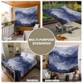 thumbnail image 6 of Navy Blue Ombre Mountain Tapestry for Bedroom Wall Hanging Tapestry, Nature Abstract Art Marble Ceiling Backdrop Tapestries Poster Blanket Wall Decor for Teens Room Living Room Dorm 39" x 59", 6 of 8